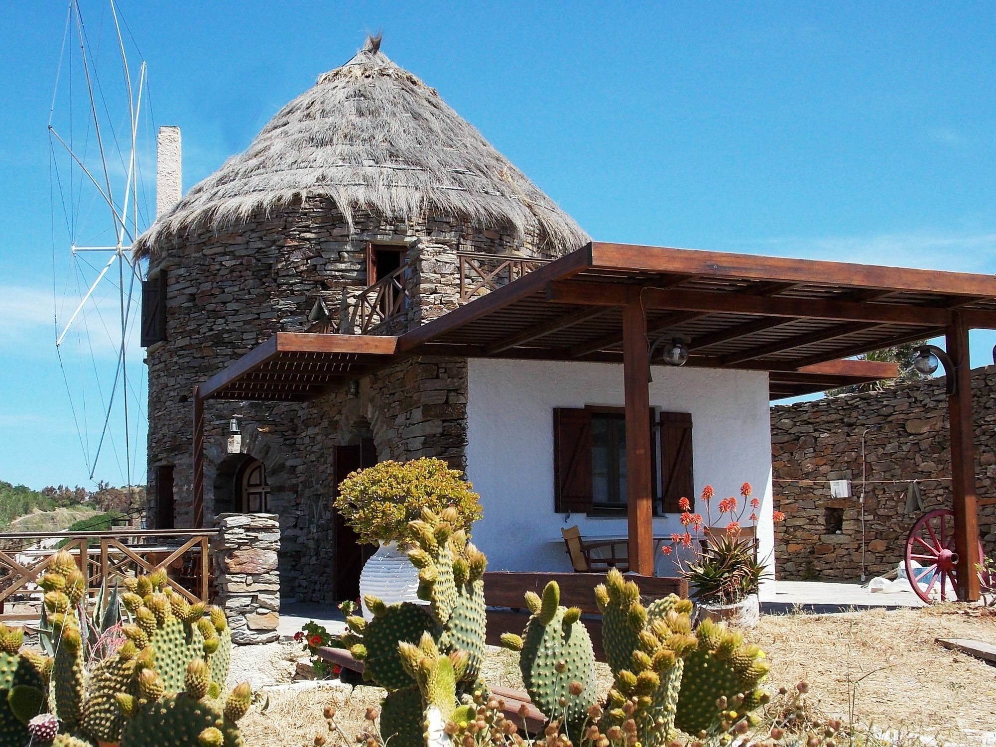 The Stone Windmill Villa Koundouros Dış mekan fotoğraf